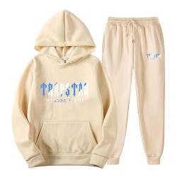 DUOROUPUTAO Trapstar Anzug Jogginganzug Herren Trapstar Tracksuit 2-teilig Sportanzug Atmungsaktiv Leichte Trainingsanzug Komfortabel Zweiteiler mit Hoodie und Hose von DUOROUPUTAO