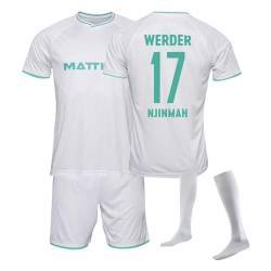 Werder Bremen Fussball Trikot Kinder und Erwachsene Set, Werder Bremen Trikot Fussball Jungen socken Shorts Set, 23/24 Fußball Trikot Kinder und Erwachsene T-Shirt Shorts und Socken von DUOROUPUTAO