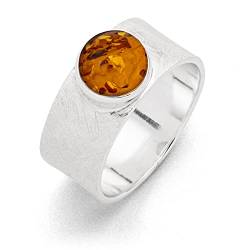 DUR Damen Ring"Betty" Bernstein aus 925er Silber Größe 60 (19.1) R5716.60, 60 (19.1) von DUR Schmuck