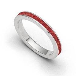 DUR Damen Ring"Mosaikkoralle" aus 925er Silber Größe 60 (19.1) R5669.60, 60 (19.1) von DUR Schmuck