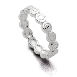 DUR Damen Ring"Spiralmuster" aus 925er Silber Größe 60 (19.1) R5722.60, 60 (19.1) von DUR Schmuck