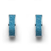 DUR Ohrring-Set DUR Schmuck: Ohrring, Creole "Marina breit" mit blauem Steinsand O5366 von DUR