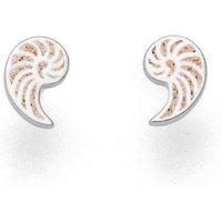 DUR Ohrring-Set DUR Schmuck: Ohrring, Ohrstecker "Sandnautilus" mit Strandsand O5132 von DUR