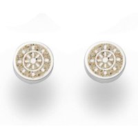 DUR Ohrring-Set DUR Schmuck: Ohrring, Ohrstecker "Steuerrad" 8 mm mit Strandsand O5232 von DUR