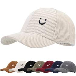 Baseballmütze Herren Wintermütze Herren Winter Baseball-Cap Herren Outdoor Visor Sport Cappy Old School Style Hat Cord Cap Winter/Herbst/Frühling von DURINM