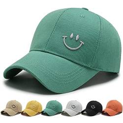 DURINM Baseball Cap Herren Damen Kappe Verstellbare Baumwolle Outdoor Running Freizeit Basecap Sport Unisex Baseball Mütze Kopfbedeckung Outdoor (Grün-1) von DURINM