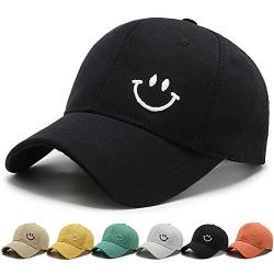 DURINM Baseball Cap Herren Damen Kappe Verstellbare Baumwolle Outdoor Running Freizeit Basecap Sport Unisex Baseball Mütze Kopfbedeckung Outdoor (Schwarz) von DURINM