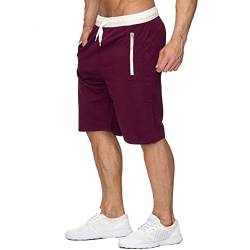 DURINM Herren Gittergewebe Sportlich Kurze Hose Laufen Trainieren Fitness Sport Shorts Herren Schnell Trocknend Kurze Hose Mit Tasche Fitness Training Outdoor Sporthose mit Elastische Taille von DURINM