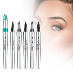 Waterproof 3D Eyebrow Pencil,Eyebrow Pencil with 4 Micro-Fork Tip,Makeup Applicator Tattoo Smudge Proof Brow Marker, Lasting Waterproof Natural Eyebrow Hair (5 Colors) von DUTACK