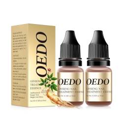 OEDO Herbal Nail Essence, OEDO Ginseng Nail Oil Nährlösung, Kräuternährende Fingernägel, Für Schwache Und Beschädigte Nägel (10ml*2) von DUTUX