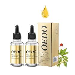 OEDO Herbal Nail Essence, OEDO Ginseng Nail Oil Nährlösung, Kräuternährende Fingernägel, Für Schwache Und Beschädigte Nägel (30ml*2) von DUTUX