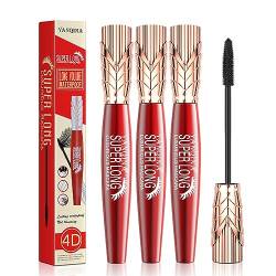 Yanqina Mascara, Yanqina 4D Mascara, Yanqina Super Long Mascara, Schnell Trocknende, Langlebige, Nicht Verklumpende, Wasserfeste Und Schweißfeste Mascara (3Pcs) von DUTUX