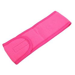 Stirnband Damen 1 Stück Verstellbare Gesichtsbehaarung Makeup-Kopfband-Handtuchhaar-Wrap-Duschkappe-Stretch SPA Gesichtskopfbandfarbe Haare Ascessorien Gesichtswaschstirnband (Size : Rose red) von DUnLap