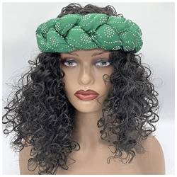 Stirnband Damen Mode Candy Color Braids Stirnbänder for Frauen Elastische Haarbänder Damen Turban Weibliche Headwear Zubehör Bandage Bandana Gesichtswaschstirnband (Size : 52) von DUnLap