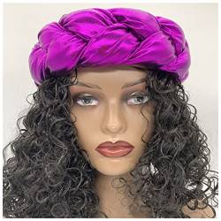 Stirnband Damen Mode Candy Color Braids Stirnbänder for Frauen Elastische Haarbänder Damen Turban Weibliche Headwear Zubehör Bandage Bandana Gesichtswaschstirnband (Size : F) von DUnLap