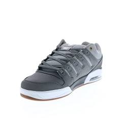 DVS Men's Tycho Charcoal Gray White Nubuck Low Top Sneaker Shoes 11 von DVS