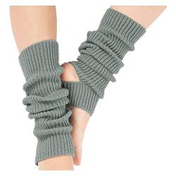 Damen Yoga-Socken, gestrickt, lang, Sport, Beinstulpen, Fitnessstudio, Fitness, Tanzen, weibliche Mädchen, tägliches Tragen, Training, hält warm, lateinamerikanisches Tanzen von DWE