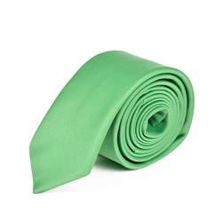 DWOY Herren Krawatte Solid Color Satin Schmale Herren Krawatte 6 cm (Lichtgrün) von DWOY