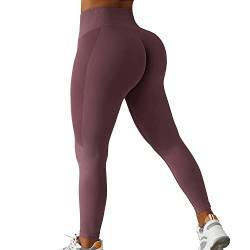 DXIOKO Scrunch Butt Sport Leggings für Damen High Waist Blickdicht Push Up Booty Lifting Slim Fit Leggings mit Bauchkontrolle für Sportleggings Gym Fitness Workout Laufhose Yoga Hose von DXIOKO