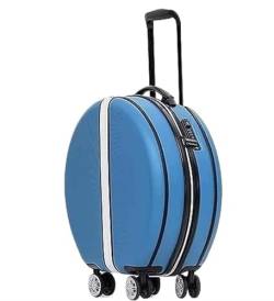 DXZENBO Gepäckkoffer, Handgepäck, 18 Zoll, Handgepäck, runde Koffer mit Rollen, tragbarer Gepäckkoffer, aufgegebenes aufgegebenes Gepäck von DXZENBO