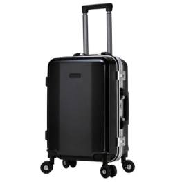 DXZENBO Gepäckkoffer, Handgepäck, Aluminiumrahmen, Doppelschnalle, Passwort, Gepäck, Externe USB-Aufladung, intelligenter Koffer, aufgegebenes Gepäck von DXZENBO