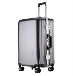 DXZENBO Gepäckkoffer, Handgepäck, Koffer, Aluminiumrahmen, USB-wiederaufladbares Gepäck, Hartschalenkoffer mit Rollen, aufgegebenes Gepäck von DXZENBO
