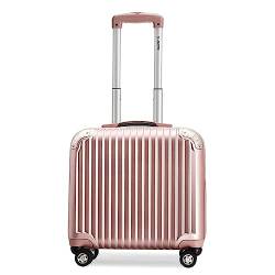 DXZENBO Koffer mit Rädern, 16-Zoll-Gepäck, Leichter und hartkantiger Koffer, kleines Boarding-Handgepäck, frei schieben und ziehen von DXZENBO
