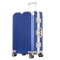 DXZENBO Koffer mit Rollen, Handgepäck-Koffer, reißverschlussloser Aluminiumrahmen-Gepäck, großes Fassungsvermögen, Hartschalen-Koffer von DXZENBO