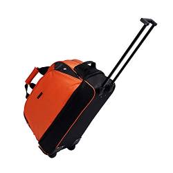 DXZENBO Reisetaschen, Handgepäck mit Rollen, Trolley, Wochenend-Geldbörse, doppelter Komfort von DXZENBO