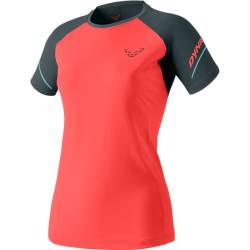 DYNAFIT Damen Alpine Pro S/S Tee T-Shirt, Hot Coral/3010, Medium von DYNAFIT