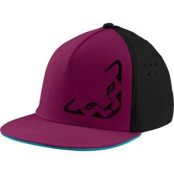 DYNAFIT Tech Trucker Cap Lila-Rot - Atmungsaktive wasserabweisende Trucker Cap, Größe One Size - Farbe Beet Red von DYNAFIT