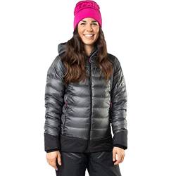 DYNAFIT W Free Down Jacket Colorblock-Grau-Schwarz - Daunen Warme stylische Damen Daunenjacke, Größe L - Farbe Magnet von DYNAFIT