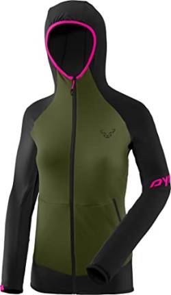 Dynafit Damen Transalper Light PTC W Hoody Tshirt, Black Out Winter Moss/5890, 42 von DYNAFIT