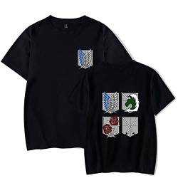 SHNW Anime Shirt Levi Ackerman T-Shirt AOT Scouting Legion Aufklärungstrupp Shirts T-Shirt Herren Damen von DYNWAVE