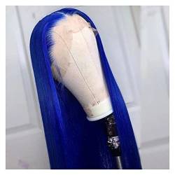 DYPASA Perücke für Damen, natürlich, blaue Perücke, weich, lang und weich, für Damen, Spitze, Kunsthaar, brasilianisches Haar von DYPASA