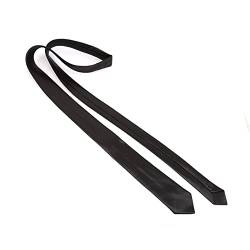 DYSCN Einfache einfarbige Krawatte Schmale Freizeitkrawatte Schlichte Krawatten Für Männer Frauen (Schwarz) von DYSCN