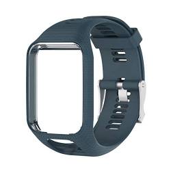 DaMohony Armband, kompatibel mit TomTom, Silikon, 25 mm, schnell abnehmbar, Ersatzzubehör für Tomtom Runner 3/Runner 2/Spark 3/Adventurer/Golfer 2 von DaMohony