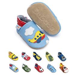Dabadu Babyschuhe aus Leder - Babyschuhe mit weicher Sohle - Schuhe für die ersten Schritte (Flugzeug, EU Schuhgrößensystem, Baby, Herren, Alter (von/bis), M, 12 Monate, 18 Monate) von Dabadu
