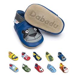 Dabadu Babyschuhe aus Leder - Babyschuhe mit weicher Sohle - Schuhe für die ersten Schritte (Panther, EU Schuhgrößensystem, Baby, Herren, Alter (von/bis), M, 12 Monate, 18 Monate) von Dabadu