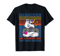 Dadacorn Muskelshirt Einhorn Papa Baby Papa Einhorn Geschenk T-Shirt von Dadacorn Unicorn Dad T-Shirt