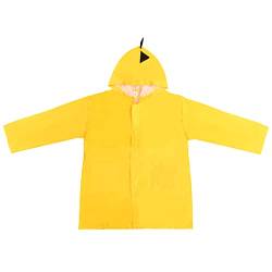 Daelesr Regenmantel für Kinder, 5-8 Jahre Kleinkind Regenponcho mit Kapuze, Regencape Regenanzug Regenjacke für Jungen Mädchen, Kinder Regenschutz Regenbekleidung für Outdoor Radfahren Camping (Gelb) von Daelesr