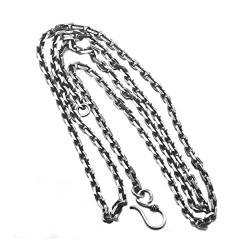 Daesar Herren Halskette Silber 925, 3MM Erbskette mit Hakenverschluss Kette 55CM ohne Anhänger Silber Charms von Daesar