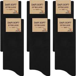 Dafi soft 6 Paar Herren Business Socken, Hergestellt in der Türkei (43-46, 6x Schwarz) von Dafi soft