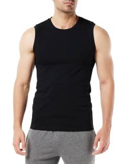 Dagi Men's Basic Cotton Undershirt T-Shirt, Black, XXL von Dagi