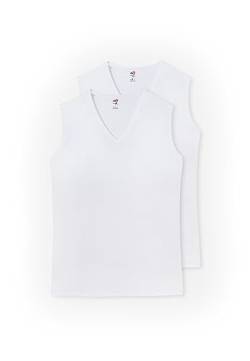Dagi Men's Basic Cotton Undershirt T-Shirt, White, XXL von Dagi