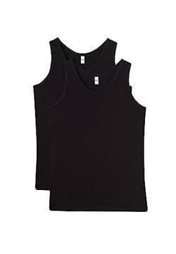 Dagi Men's Cotton Tanktop Vest, Black, 4XL von Dagi