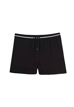 Dagi Men's Modal Boxer Shorts, Black, XL von Dagi