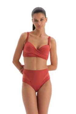 Dagi Men's Padded Bikini Top, Terracotta, 42 von Dagi