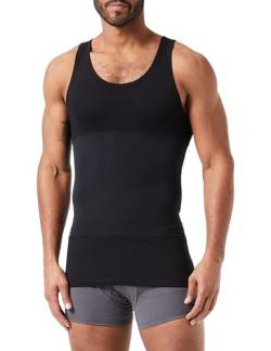 Dagi Men's Shapewear Cotton Tanktop Vest, Black, XL von Dagi