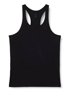 Dagi Men's Sports Cotton Tanktop Vest, Black, XXL von Dagi
